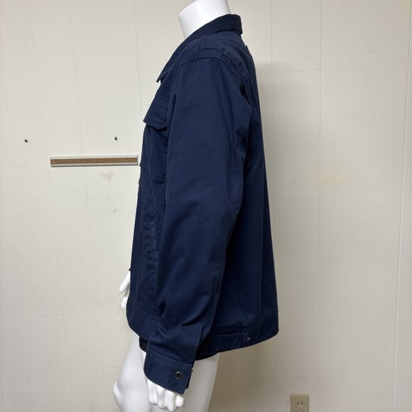 Duluth Trading Everyday Work Jacket Mens XL Blue 34318 Lightweight Chore Coat - Picture 2 of 8